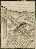 An illustration from M. Vitruuio Pollion De architectura : diuidido en diez libros, traduzidos de Latin en Castellano por Miguel de Vrrea architecto, y facado en su perfectio por Iuan Gracian impressor vezino de Alcala (1582)