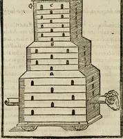 An illustration from M. Vitruuio Pollion De architectura : diuidido en diez libros, traduzidos de Latin en Castellano por Miguel de Vrrea architecto, y facado en su perfectio por Iuan Gracian impressor vezino de Alcala (1582)