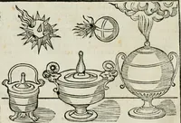 An illustration from M. Vitruuio Pollion De architectura : diuidido en diez libros, traduzidos de Latin en Castellano por Miguel de Vrrea architecto, y facado en su perfectio por Iuan Gracian impressor vezino de Alcala (1582)