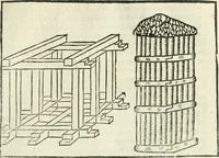 An illustration from M. Vitruuio Pollion De architectura : diuidido en diez libros, traduzidos de Latin en Castellano por Miguel de Vrrea architecto, y facado en su perfectio por Iuan Gracian impressor vezino de Alcala (1582)