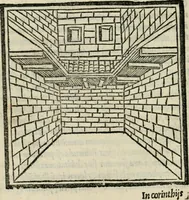 An illustration from M. Vitrvvii De architectvra libri decem : nuper maxima diligentia castigati atq[ue] excusi : additis Iulij Frontini De aqueductibus libris propter materiae affinitatem (1522)