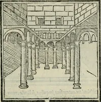 An illustration from M. Vitrvvii De architectvra libri decem : nuper maxima diligentia castigati atq[ue] excusi : additis Iulij Frontini De aqueductibus libris propter materiae affinitatem (1522)