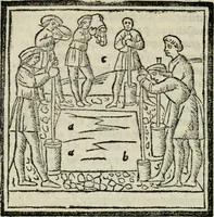 An illustration from M. Vitrvvii De architectvra libri decem : nuper maxima diligentia castigati atq[ue] excusi : additis Iulij Frontini De aqueductibus libris propter materiae affinitatem (1522)