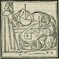 An illustration from M. Vitrvvii De architectvra libri decem : nuper maxima diligentia castigati atq[ue] excusi : additis Iulij Frontini De aqueductibus libris propter materiae affinitatem (1522)