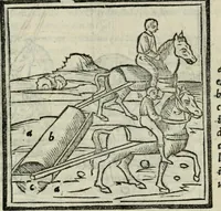 An illustration from M. Vitrvvii De architectvra libri decem : nuper maxima diligentia castigati atq[ue] excusi : additis Iulij Frontini De aqueductibus libris propter materiae affinitatem (1522)