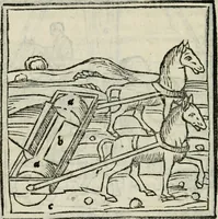 An illustration from M. Vitrvvii De architectvra libri decem : nuper maxima diligentia castigati atq[ue] excusi : additis Iulij Frontini De aqueductibus libris propter materiae affinitatem (1522)