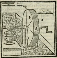 An illustration from M. Vitrvvii De architectvra libri decem : nuper maxima diligentia castigati atq[ue] excusi : additis Iulij Frontini De aqueductibus libris propter materiae affinitatem (1522)
