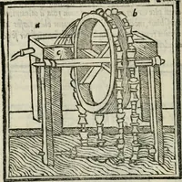 An illustration from M. Vitrvvii De architectvra libri decem : nuper maxima diligentia castigati atq[ue] excusi : additis Iulij Frontini De aqueductibus libris propter materiae affinitatem (1522)