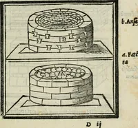 An illustration from M. Vitrvvii De architectvra libri decem : nuper maxima diligentia castigati atq[ue] excusi : additis Iulij Frontini De aqueductibus libris propter materiae affinitatem (1522)