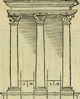 An illustration from M. Vitrvvii viri svae professionis pertissimi De architectvra libri decem, ad Avgvstum Cæsarem accuratiss. conscripsit & nvnc primvm in Germania qva potuit diligentia excusi, atq[ue] hinc inde schematibus non iniucundis exornati (1543)