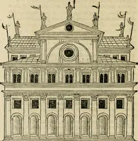 An illustration from M. Vitrvvii viri svae professionis pertissimi De architectvra libri decem, ad Avgvstum Cæsarem accuratiss. conscripsit & nvnc primvm in Germania qva potuit diligentia excusi, atq[ue] hinc inde schematibus non iniucundis exornati (1543)