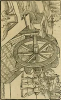 An illustration from M. Vitrvvii viri svae professionis pertissimi De architectvra libri decem, ad Avgvstum Cæsarem accuratiss. conscripsit & nvnc primvm in Germania qva potuit diligentia excusi, atq[ue] hinc inde schematibus non iniucundis exornati (1543)