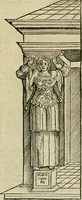 An illustration from M. Vitrvvii viri svae professionis pertissimi De architectvra libri decem, ad Avgvstum Cæsarem accuratiss. conscripsit & nvnc primvm in Germania qva potuit diligentia excusi, atq[ue] hinc inde schematibus non iniucundis exornati (1543)