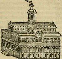 An illustration from M. Vitrvvii viri svae professionis pertissimi De architectvra libri decem, ad Avgvstum Cæsarem accuratiss. conscripsit & nvnc primvm in Germania qva potuit diligentia excusi, atq[ue] hinc inde schematibus non iniucundis exornati (1543)