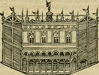 An illustration from M. Vitrvvii viri svae professionis pertissimi De architectvra libri decem, ad Avgvstum Cæsarem accuratiss. conscripsit & nvnc primvm in Germania qva potuit diligentia excusi, atq[ue] hinc inde schematibus non iniucundis exornati (1543)