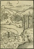 An illustration from M. Vitrvvii viri svae professionis pertissimi De architectvra libri decem, ad Avgvstum Cæsarem accuratiss. conscripsit & nvnc primvm in Germania qva potuit diligentia excusi, atq[ue] hinc inde schematibus non iniucundis exornati (1543)