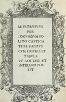 An illustration from M. Vitrvvivs per Iocvndvm solito castigatior factvs cvm figvris et tabvla vt iam legi et intelligi possit (1511)