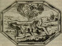 An illustration from Mvndi lapis lydivs, siue Vanitas per veritate falsi accusate & conuicta opera d. Antonii a Bvrgvndia .. (1639)