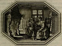 An illustration from Mvndi lapis lydivs, siue Vanitas per veritate falsi accusate & conuicta opera d. Antonii a Bvrgvndia .. (1639)