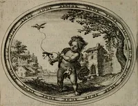 An illustration from Mvndi lapis lydivs, siue Vanitas per veritate falsi accusate & conuicta opera d. Antonii a Bvrgvndia .. (1639)