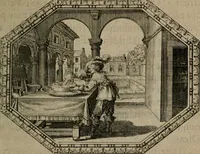 An illustration from Mvndi lapis lydivs, siue Vanitas per veritate falsi accusate & conuicta opera d. Antonii a Bvrgvndia .. (1639)