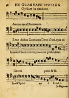An illustration from Mvsicae epitome ex Glareani Dodechordo vna tum qvinqve melodiis svper eivsdem Glareani Panegyrico de Helveticarum XIII urbium Laudibus (1559)