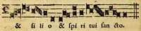 An illustration from Mvsicae epitome ex Glareani Dodechordo vna tum qvinqve melodiis svper eivsdem Glareani Panegyrico de Helveticarum XIII urbium Laudibus (1559)