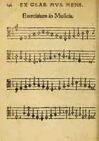 An illustration from Mvsicae epitome ex Glareani Dodechordo vna tum qvinqve melodiis svper eivsdem Glareani Panegyrico de Helveticarum XIII urbium Laudibus (1559)