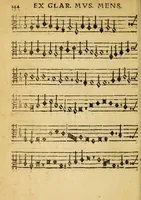 An illustration from Mvsicae epitome ex Glareani Dodechordo vna tum qvinqve melodiis svper eivsdem Glareani Panegyrico de Helveticarum XIII urbium Laudibus (1559)