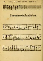 An illustration from Mvsicae epitome ex Glareani Dodechordo vna tum qvinqve melodiis svper eivsdem Glareani Panegyrico de Helveticarum XIII urbium Laudibus (1559)