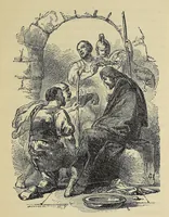 An illustration from Mvskoke nakcokv eskerretv esvhokkolat. Creek second reader (1871)