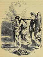 An illustration from Mvskoke nakcokv eskerretv esvhokkolat. Creek second reader (1800)