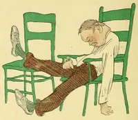 An illustration from My chums in caricature, a burlesque gallery (1909)