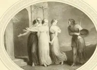 An illustration from My lady's cabinet, decorated with drawings and miniatures (1873)