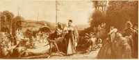 An illustration from My lady's cabinet, decorated with drawings and miniatures (1873)