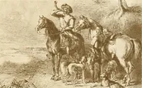 An illustration from My lady's cabinet, decorated with drawings and miniatures (1873)