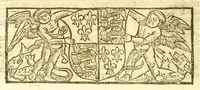 Picture 22 of 37 from The myrrour & dyscrypcyon of the worlde : with many meruaylles & the vii scyences as gramayre, rethorike wyth the arte of memorye, logyke, geometrye, wyth the standarde of mesure & weyght, and the knowlege how a man sholde mesure londe, borde, & tymber, and than arsmetryke wyth the maner of accou[n]tes and rekenynges by cyfres, and than musyke, and astrnomye, with many other profytable and plesant co[m]modytes (1527), leaf 114