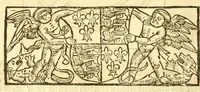 Picture 33 of 37 from The myrrour & dyscrypcyon of the worlde : with many meruaylles & the vii scyences as gramayre, rethorike wyth the arte of memorye, logyke, geometrye, wyth the standarde of mesure & weyght, and the knowlege how a man sholde mesure londe, borde, & tymber, and than arsmetryke wyth the maner of accou[n]tes and rekenynges by cyfres, and than musyke, and astrnomye, with many other profytable and plesant co[m]modytes (1527), leaf 148