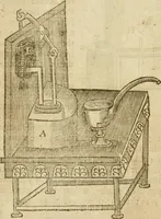 An illustration from The mysteryes of nature and art : conteined in foure severall tretises, the first of water workes, the second of fyer workes, the third of drawing, colouring, painting, and engrauing, the fourth of divers experiments, as wel serviceable as delightful (1634)