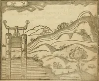An illustration from The mysteryes of nature and art : conteined in foure severall tretises, the first of water workes, the second of fyer workes, the third of drawing, colouring, painting, and engrauing, the fourth of divers experiments, as wel serviceable as delightful (1634)