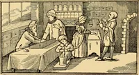 An illustration from The mystery and romance of alchemy and pharmacy (1897)
