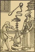 An illustration from The mystery and romance of alchemy and pharmacy (1897)