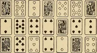 Picture 38 of 162 from The mystic test book; or, The magic of the cards. Giving the mystic meaning of these wonderful and ancient emblems in their relationship to the heavenly bodies, under all conditions; with rules and processes for reading or delineating the emblems (1919), leaf 122