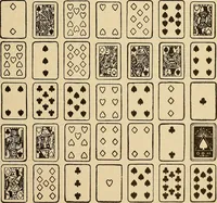 Picture 49 of 162 from The mystic test book; or, The magic of the cards. Giving the mystic meaning of these wonderful and ancient emblems in their relationship to the heavenly bodies, under all conditions; with rules and processes for reading or delineating the emblems (1919), leaf 140