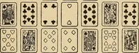 Picture 53 of 162 from The mystic test book; or, The magic of the cards. Giving the mystic meaning of these wonderful and ancient emblems in their relationship to the heavenly bodies, under all conditions; with rules and processes for reading or delineating the emblems (1919), leaf 150