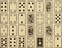 Picture 55 of 162 from The mystic test book; or, The magic of the cards. Giving the mystic meaning of these wonderful and ancient emblems in their relationship to the heavenly bodies, under all conditions; with rules and processes for reading or delineating the emblems (1919), leaf 152