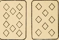 Picture 75 of 162 from The mystic test book; or, The magic of the cards. Giving the mystic meaning of these wonderful and ancient emblems in their relationship to the heavenly bodies, under all conditions; with rules and processes for reading or delineating the emblems (1919), leaf 187