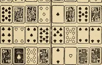 Picture 89 of 162 from The mystic test book; or, The magic of the cards. Giving the mystic meaning of these wonderful and ancient emblems in their relationship to the heavenly bodies, under all conditions; with rules and processes for reading or delineating the emblems (1919), leaf 210