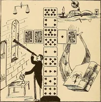 Picture 126 of 162 from The mystic test book; or, The magic of the cards. Giving the mystic meaning of these wonderful and ancient emblems in their relationship to the heavenly bodies, under all conditions; with rules and processes for reading or delineating the emblems (1919), leaf 317