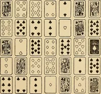 Picture 26 of 162 from The mystic test book; or, The magic of the cards. Giving the mystic meaning of these wonderful and ancient emblems in their relationship to the heavenly bodies, under all conditions; with rules and processes for reading or delineating the emblems (1919), leaf 96